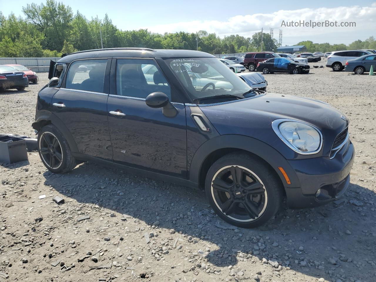 2015 Mini Cooper S Countryman Blue vin: WMWZC3C55FWT02118