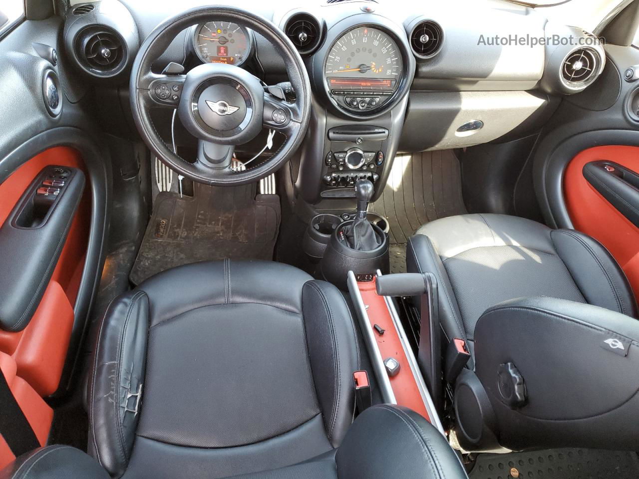 2015 Mini Cooper S Countryman Белый vin: WMWZC3C55FWT04242