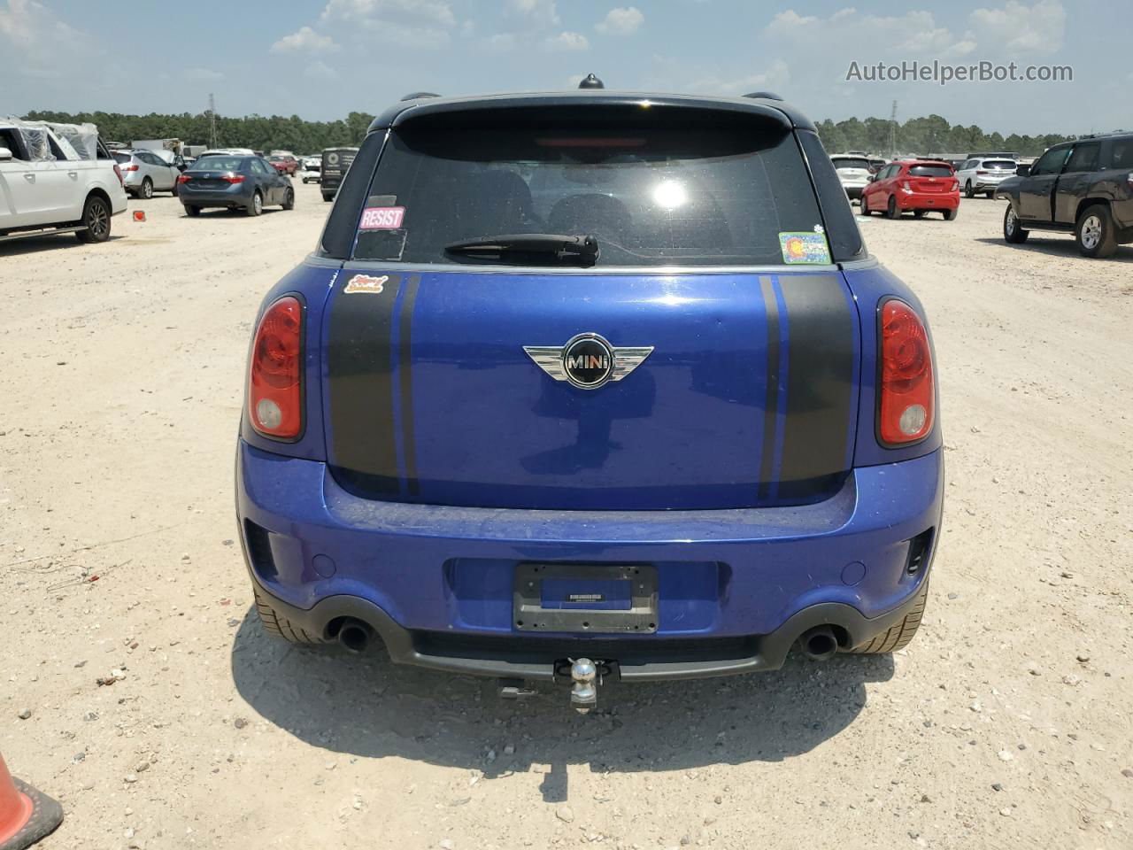 2015 Mini Cooper S Countryman Синий vin: WMWZC3C56FWT05626