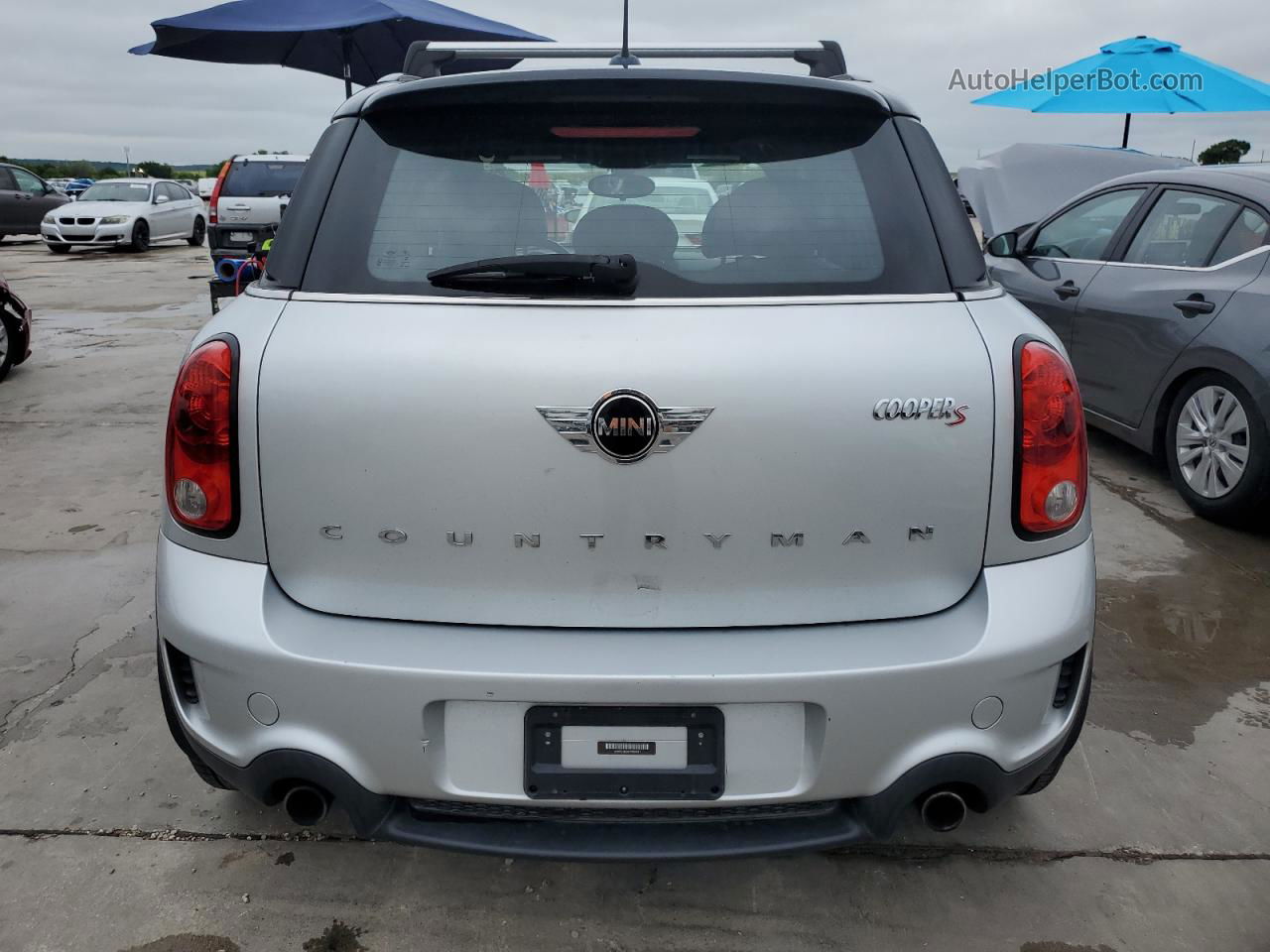 2015 Mini Cooper S Countryman Silver vin: WMWZC3C58FWT05417