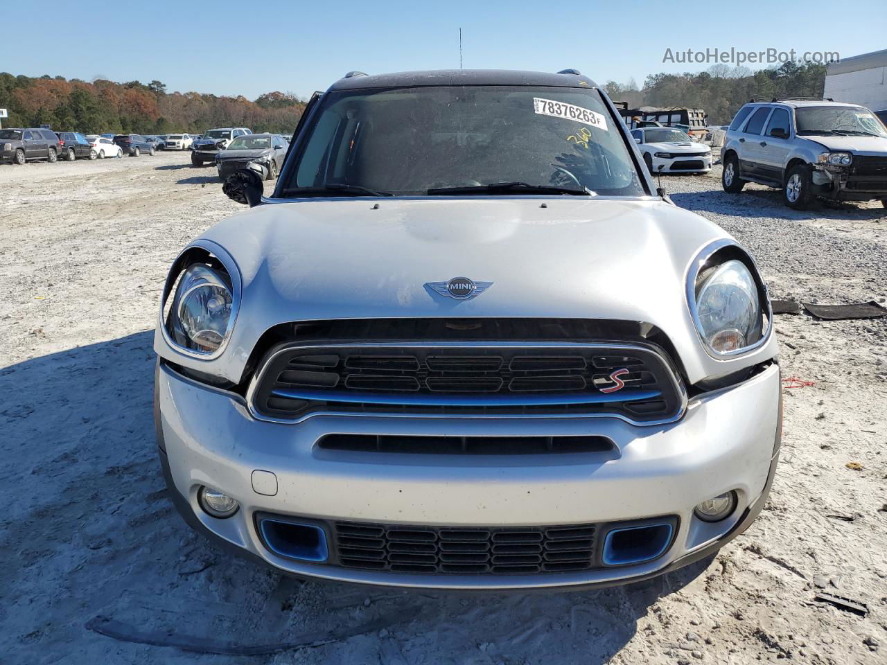 2015 Mini Cooper S Countryman Silver vin: WMWZC3C59FWT01828