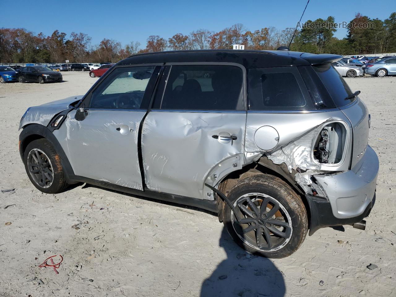 2015 Mini Cooper S Countryman Silver vin: WMWZC3C59FWT01828