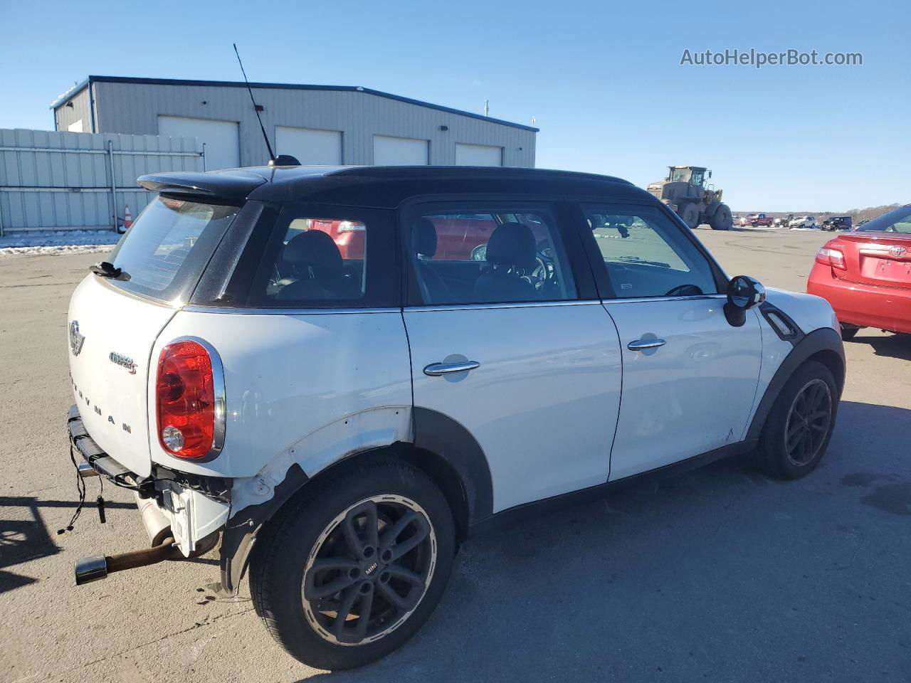 2015 Mini Cooper S Countryman White vin: WMWZC3C59FWT06558