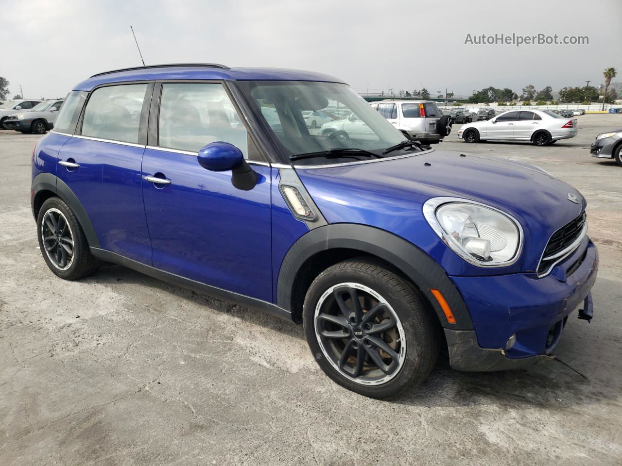 2015 Mini Cooper S Countryman Blue vin: WMWZC3C5XFWT05998