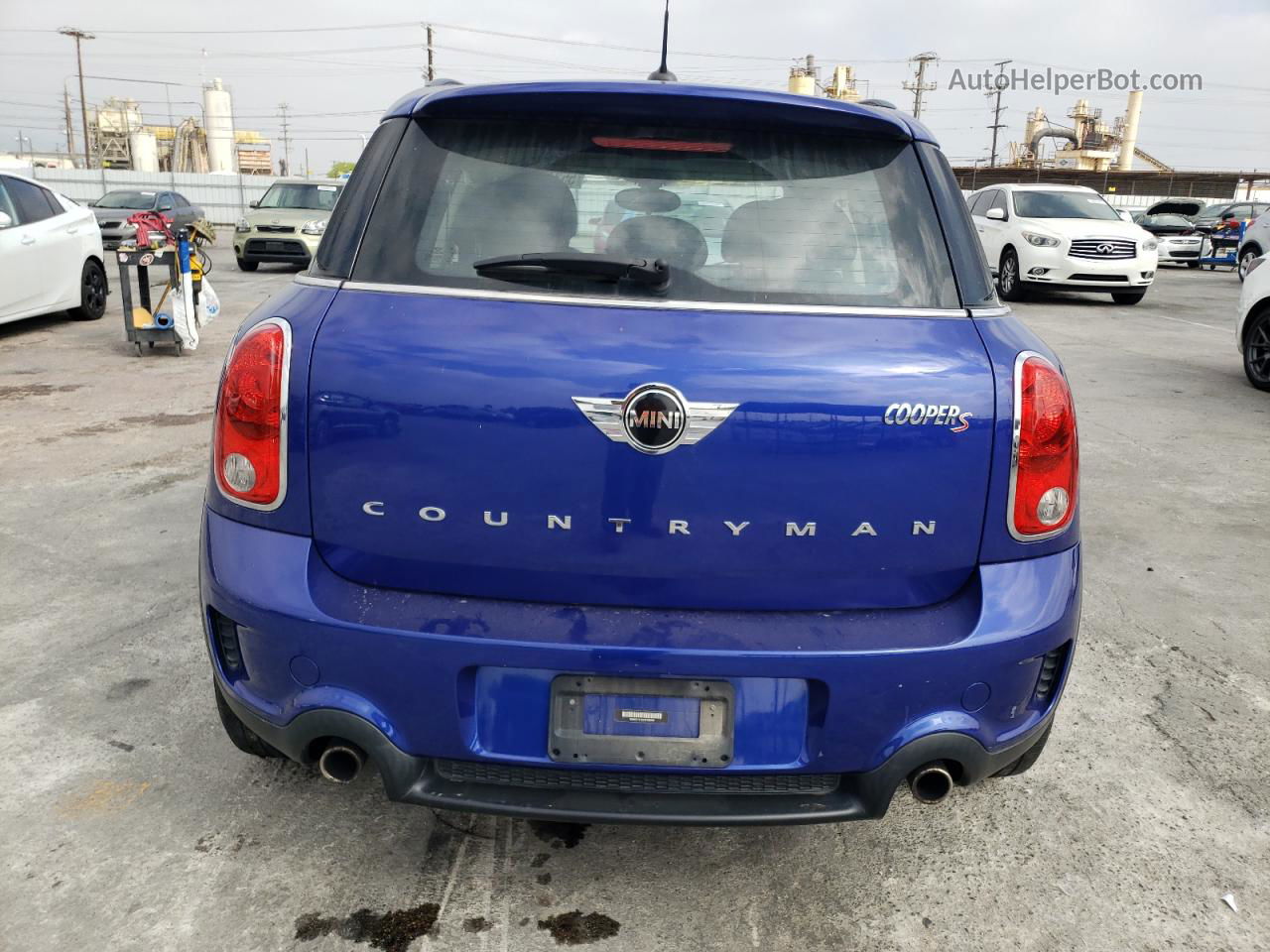 2015 Mini Cooper S Countryman Blue vin: WMWZC3C5XFWT05998