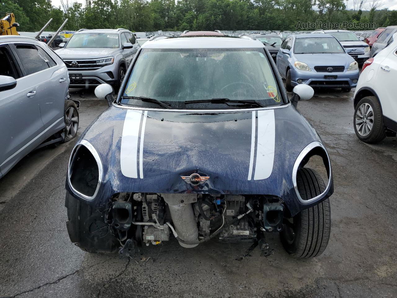 2015 Mini Cooper S Countryman Blue vin: WMWZC5C50FWP46180