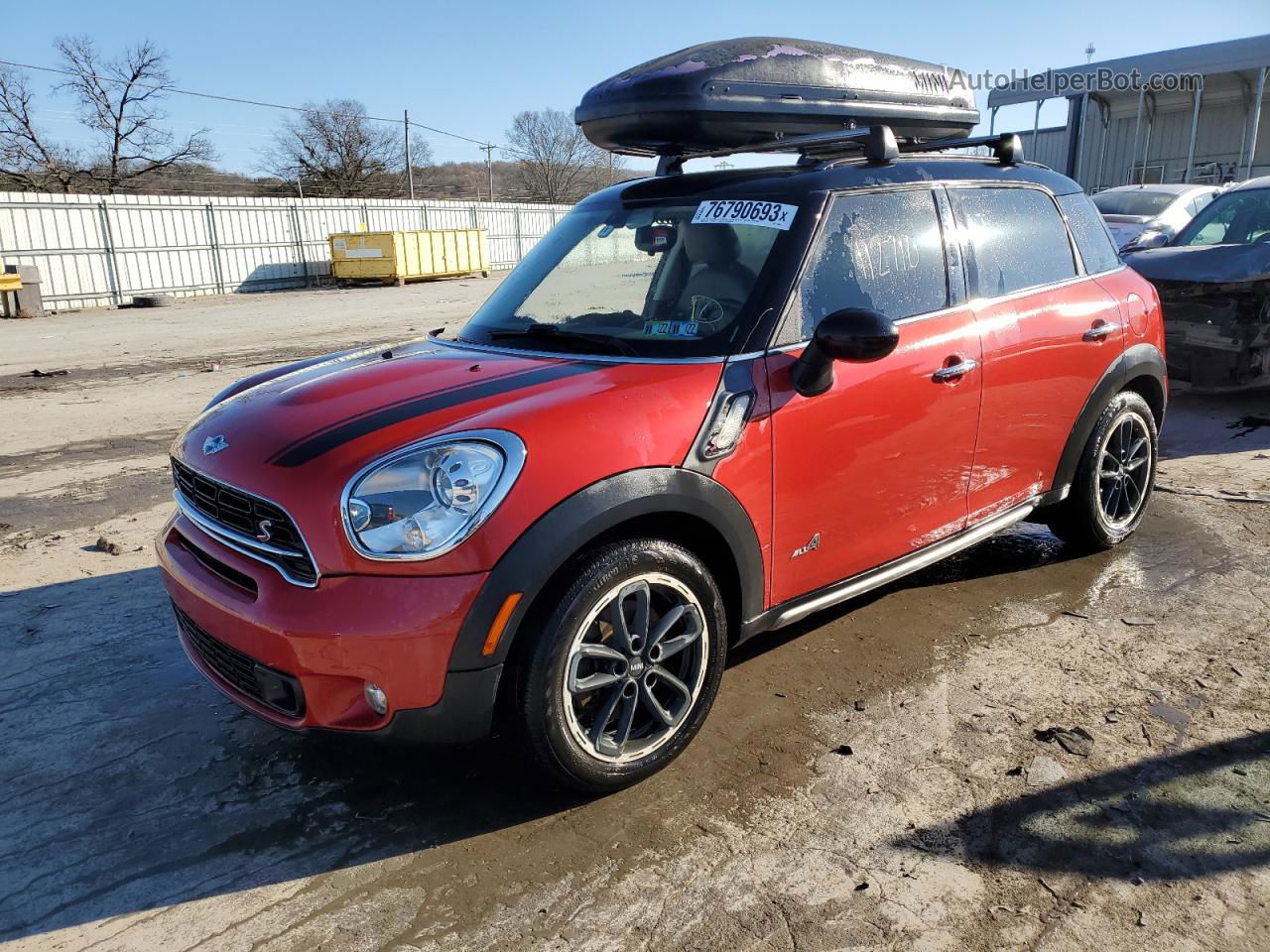 2015 Mini Cooper S Countryman Red vin: WMWZC5C50FWP49239