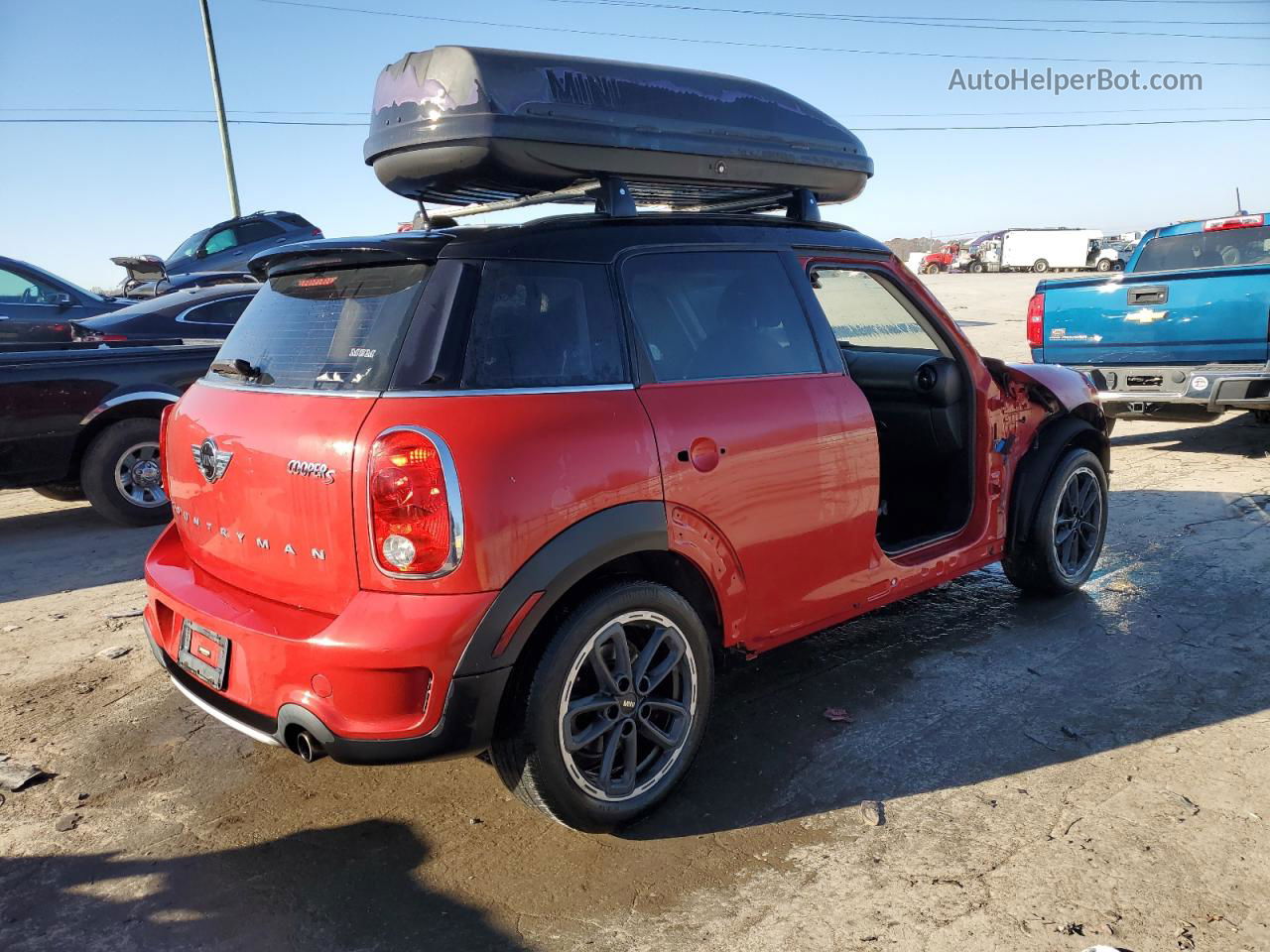 2015 Mini Cooper S Countryman Red vin: WMWZC5C50FWP49239