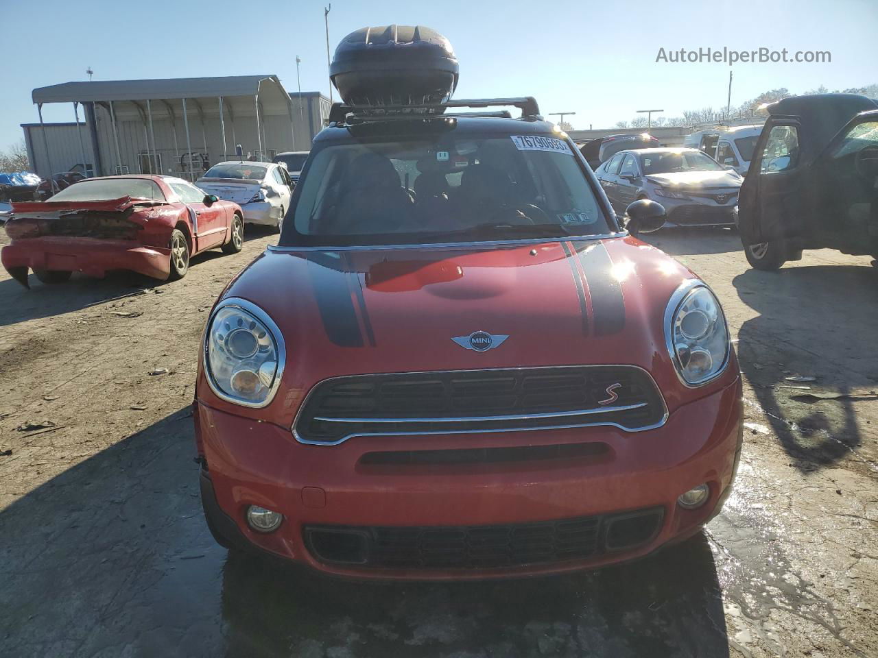 2015 Mini Cooper S Countryman Red vin: WMWZC5C50FWP49239