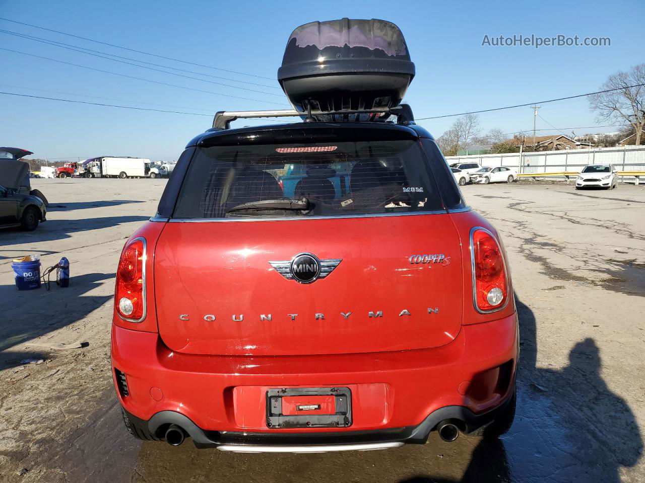 2015 Mini Cooper S Countryman Red vin: WMWZC5C50FWP49239