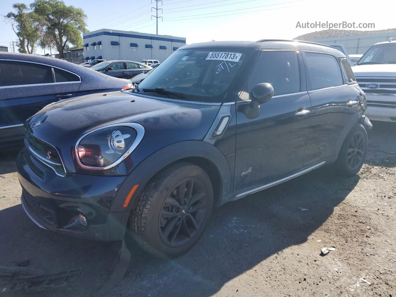 2015 Mini Cooper S Countryman Синий vin: WMWZC5C51FWP41960