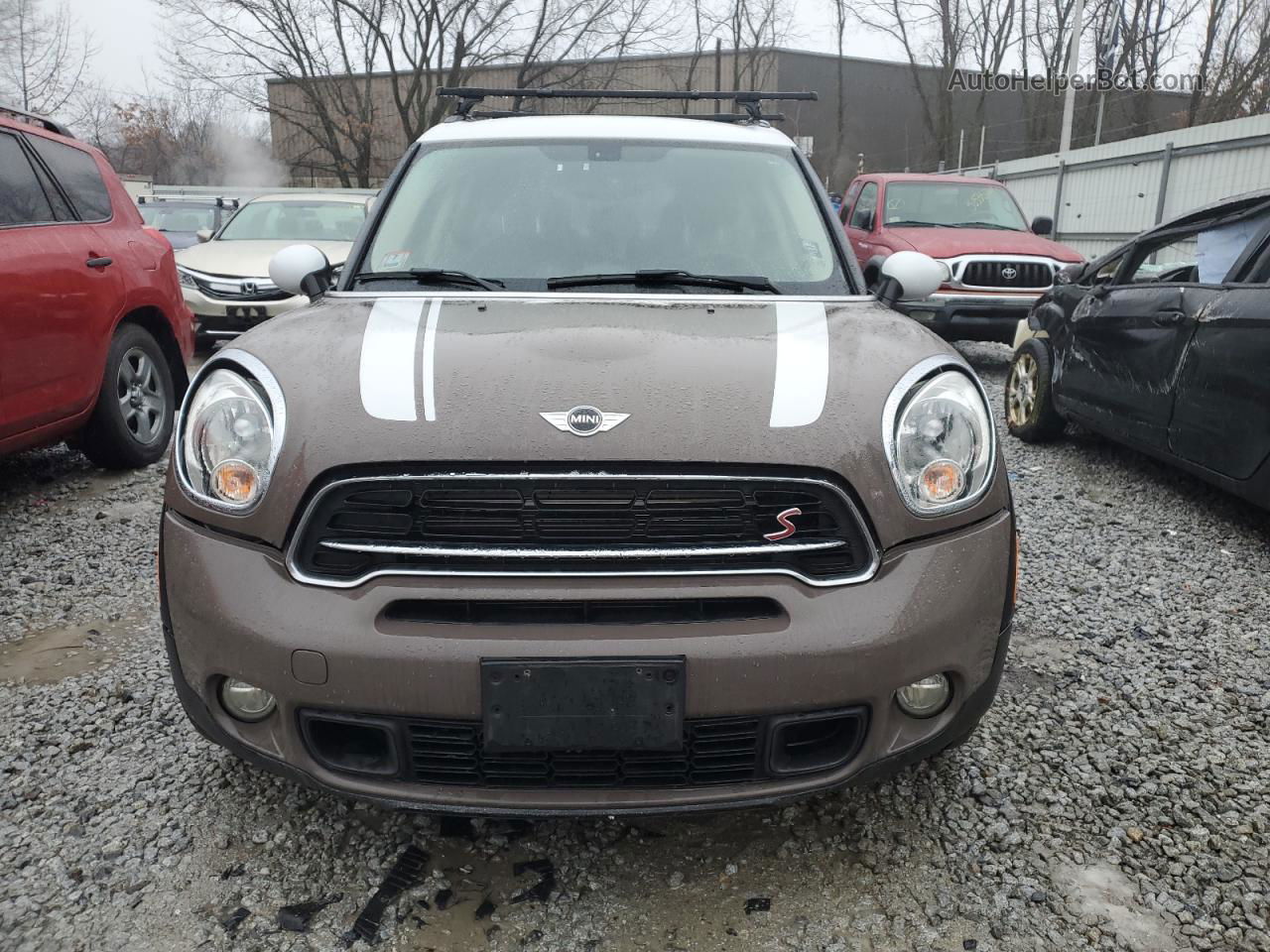 2015 Mini Cooper S Countryman Золотой vin: WMWZC5C52FWM19277