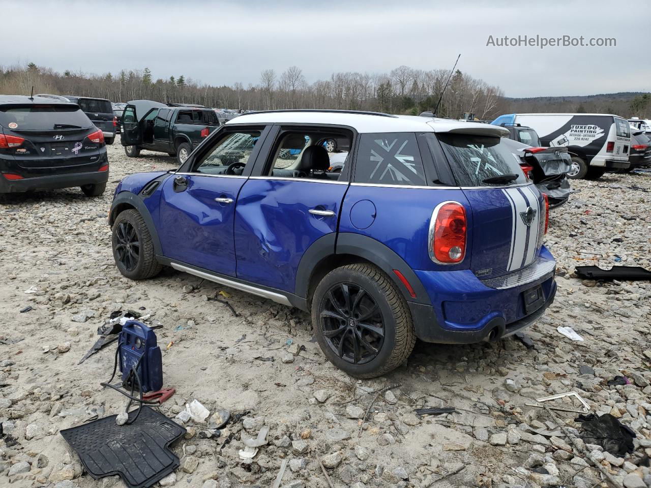 2015 Mini Cooper S Countryman Blue vin: WMWZC5C52FWP43569