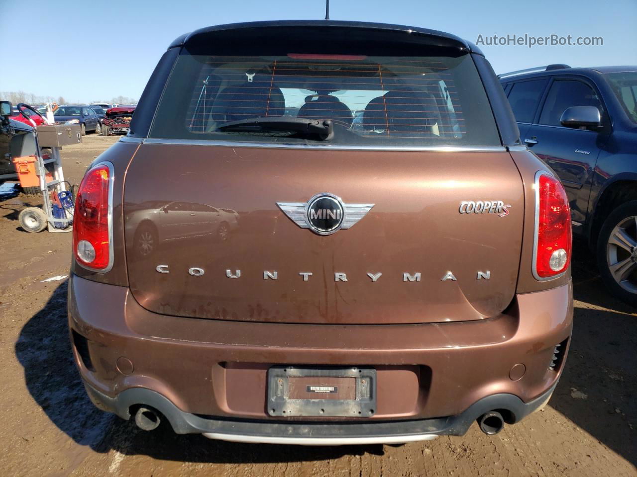 2015 Mini Cooper S Countryman Brown vin: WMWZC5C53FWP43905