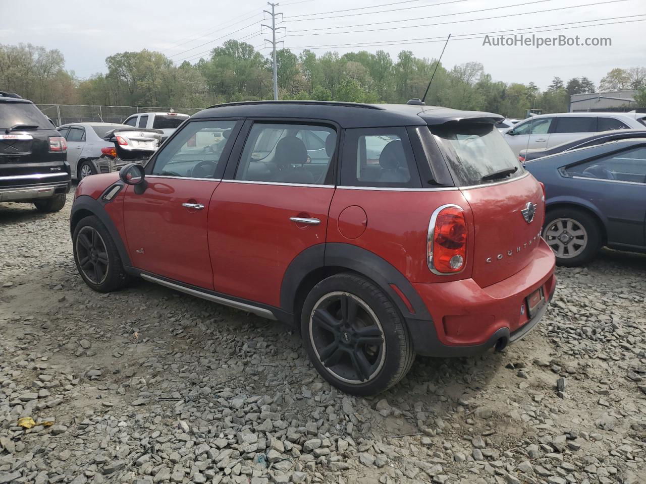 2015 Mini Cooper S Countryman Burgundy vin: WMWZC5C53FWP44892