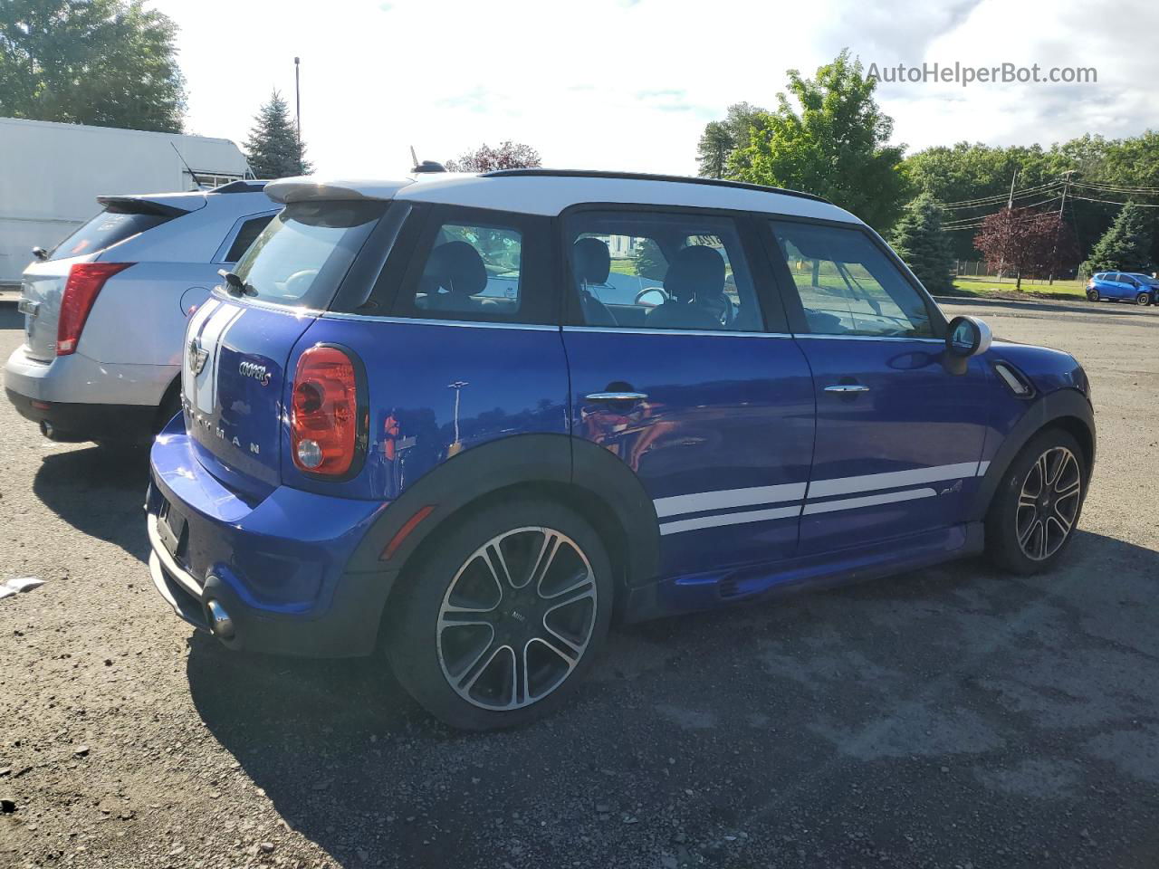 2015 Mini Cooper S Countryman Blue vin: WMWZC5C53FWP48912