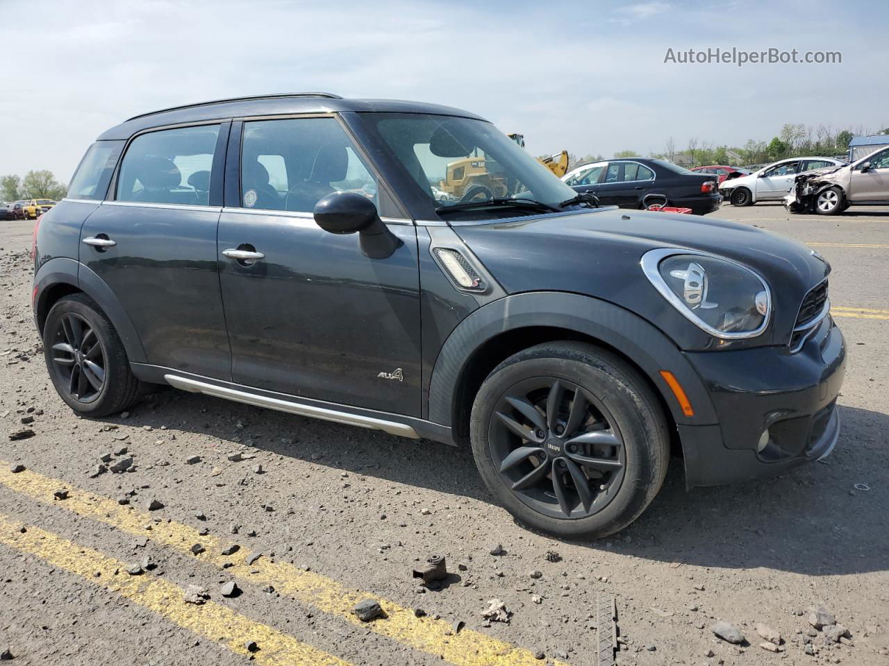 2015 Mini Cooper S Countryman Черный vin: WMWZC5C53FWT37784