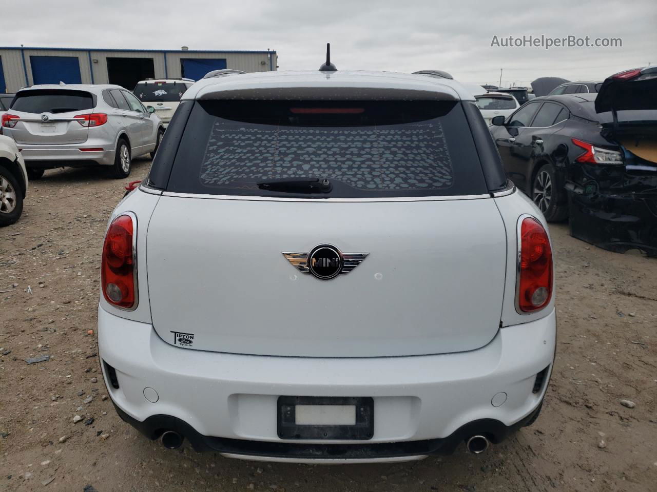 2015 Mini Cooper S Countryman White vin: WMWZC5C54FWM19412