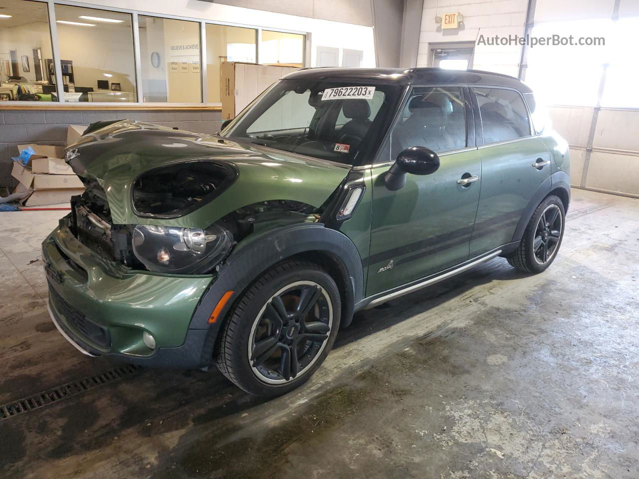 2015 Mini Cooper S Countryman Green vin: WMWZC5C56FWM18889