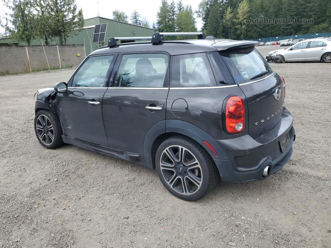 2015 Mini Cooper S Countryman Black vin: WMWZC5C56FWP45728