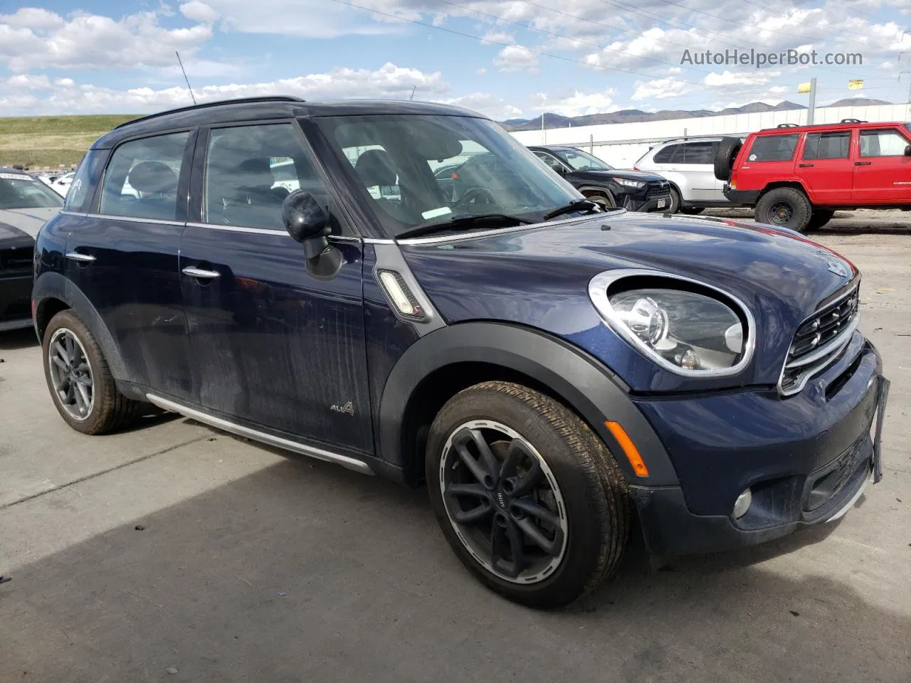 2015 Mini Cooper S Countryman Blue vin: WMWZC5C57FWP47455