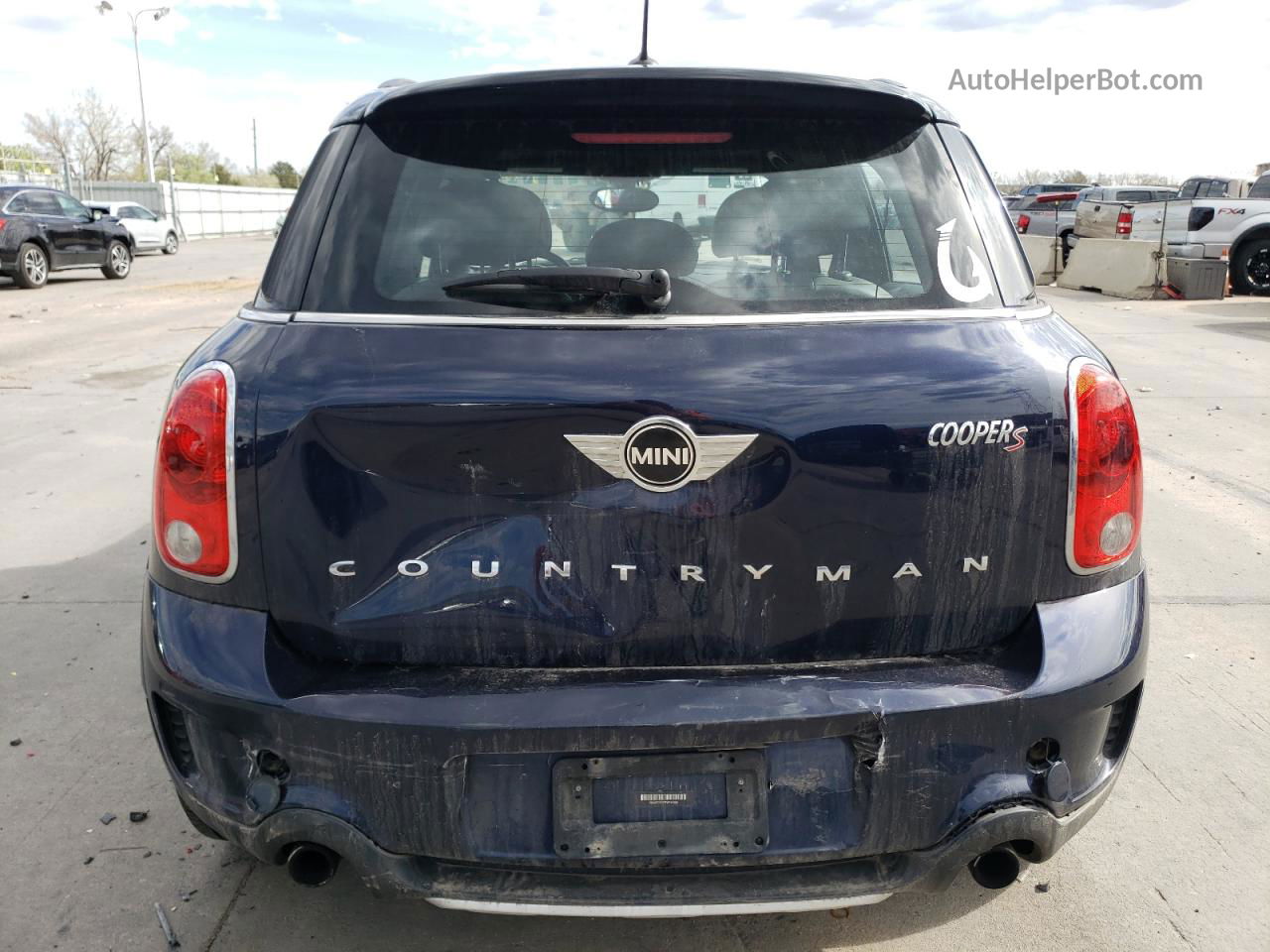 2015 Mini Cooper S Countryman Синий vin: WMWZC5C57FWP47455