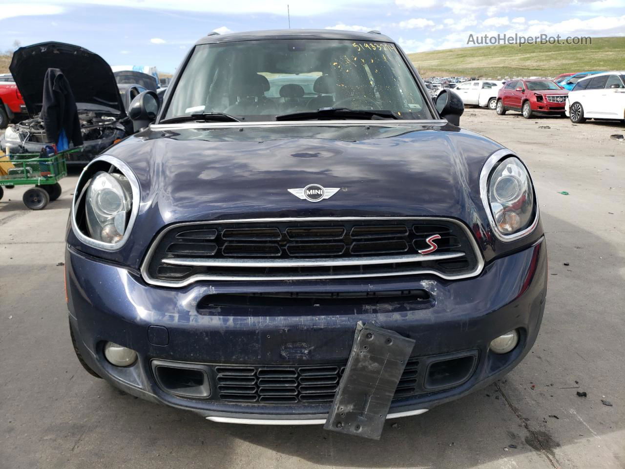 2015 Mini Cooper S Countryman Blue vin: WMWZC5C57FWP47455