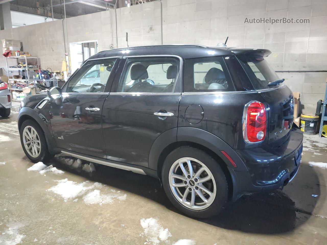 2015 Mini Cooper S Countryman Black vin: WMWZC5C58FWM19722