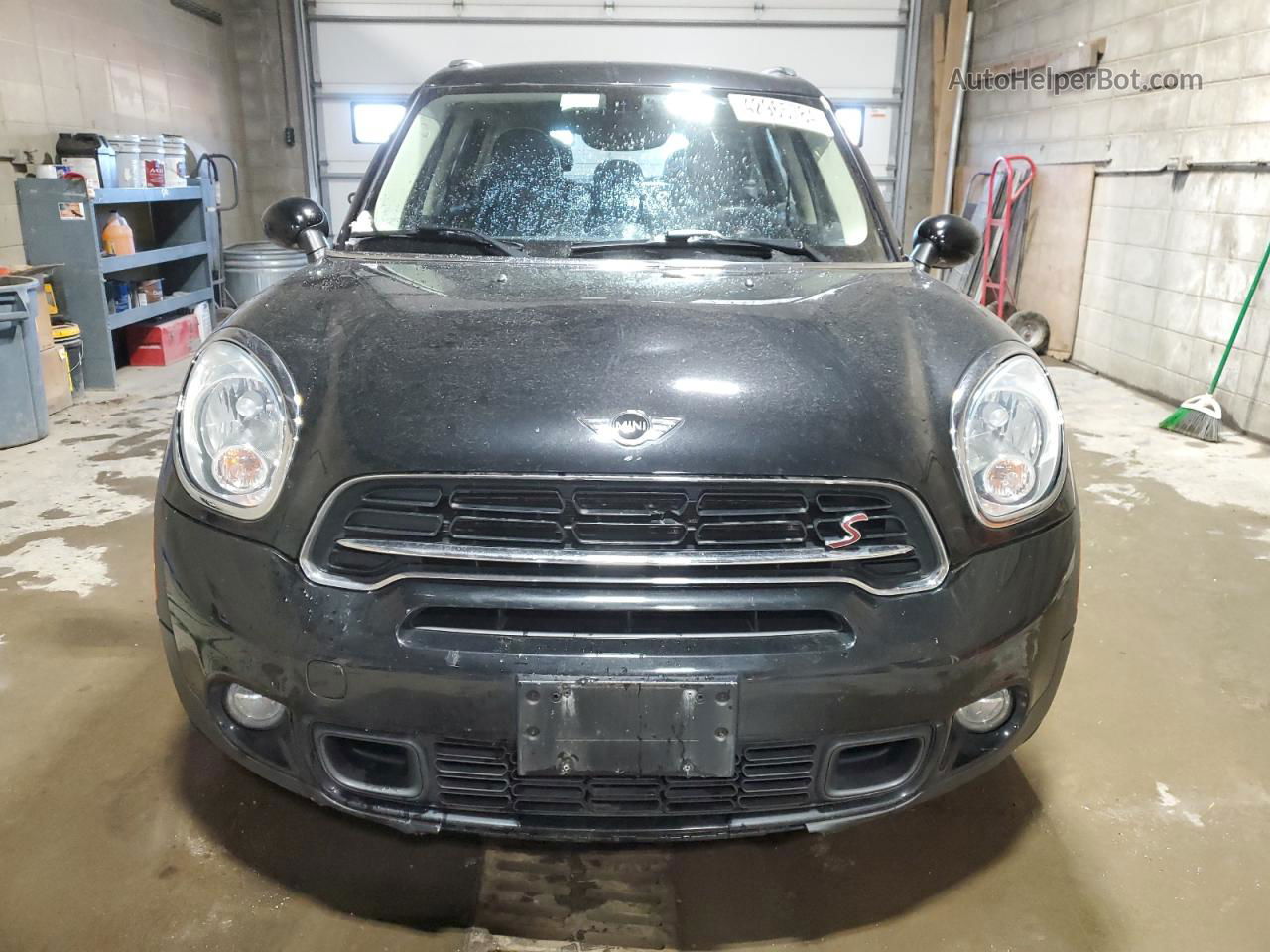 2015 Mini Cooper S Countryman Black vin: WMWZC5C58FWM19722