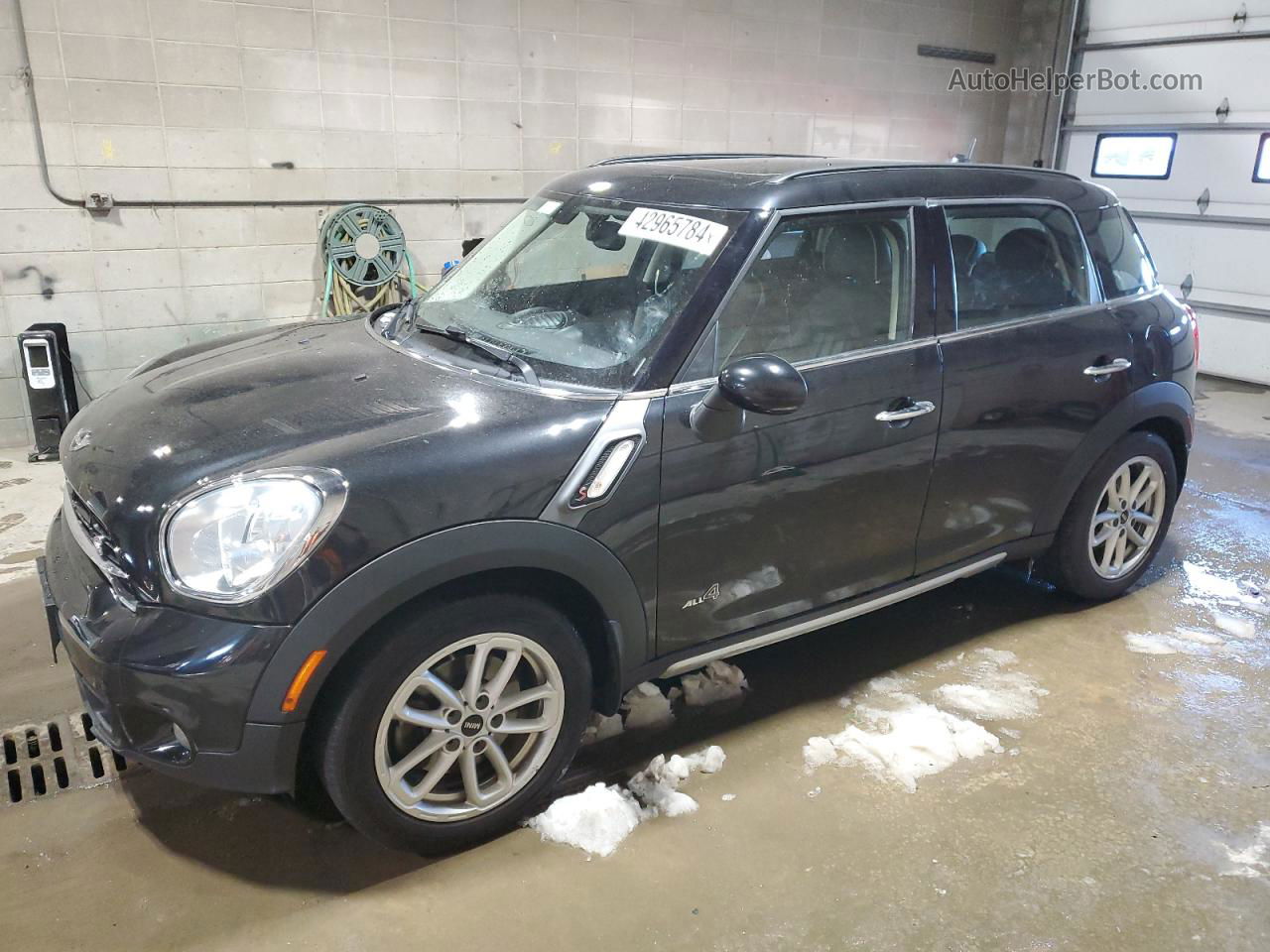 2015 Mini Cooper S Countryman Black vin: WMWZC5C58FWM19722