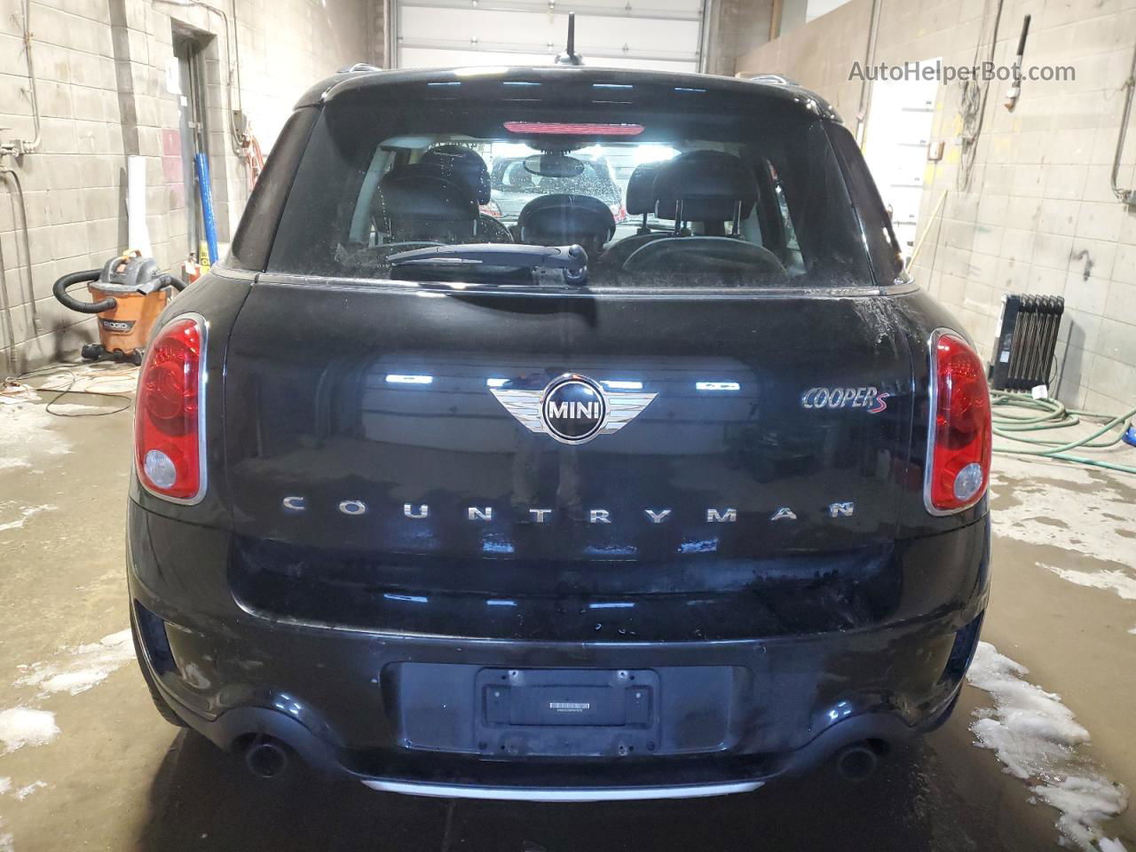 2015 Mini Cooper S Countryman Black vin: WMWZC5C58FWM19722