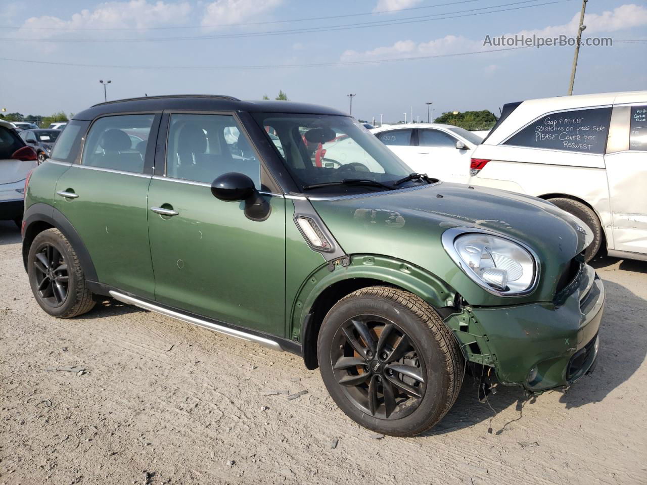 2015 Mini Cooper S Countryman Зеленый vin: WMWZC5C59FWP48929