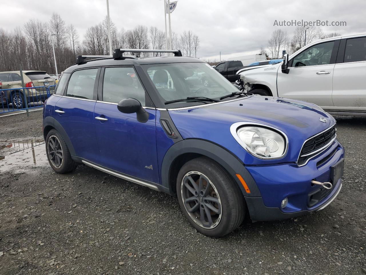 2015 Mini Cooper S Countryman Синий vin: WMWZC5C5XFWP43142