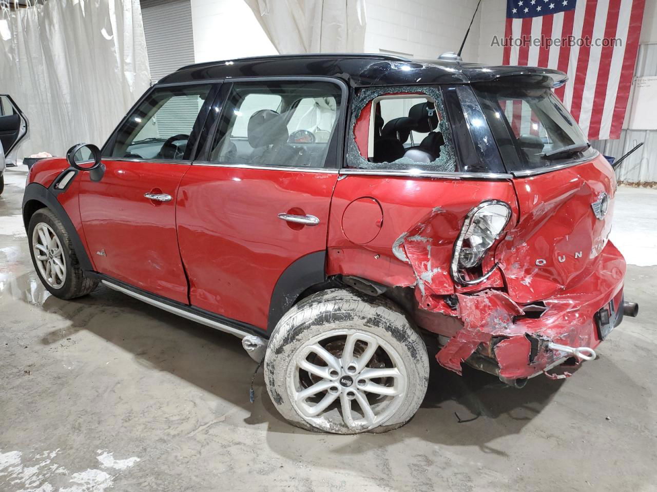 2015 Mini Cooper S Countryman Красный vin: WMWZC5C5XFWT37572