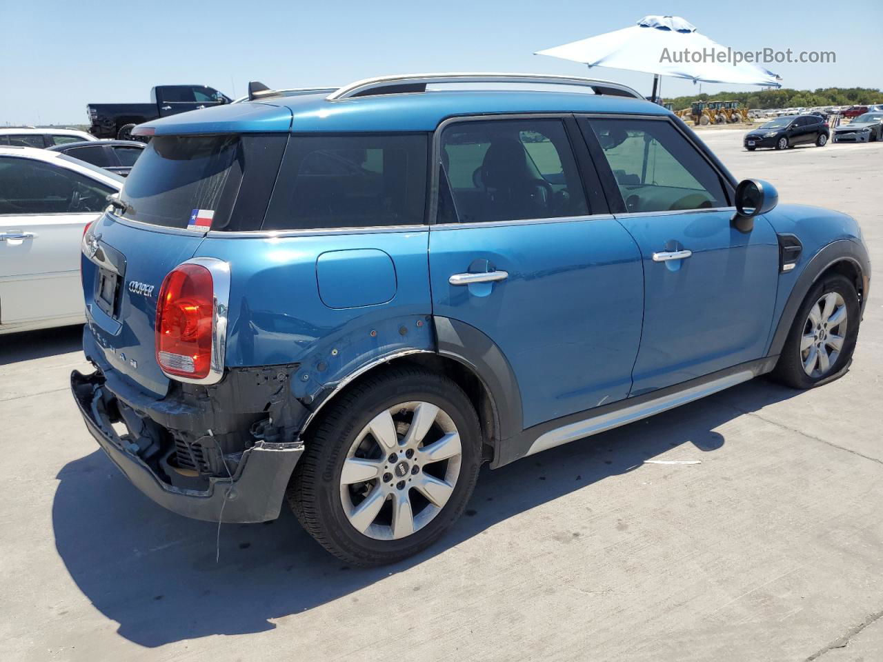 2018 Mini Cooper Countryman Blue vin: WMZYS7C35J3B63161