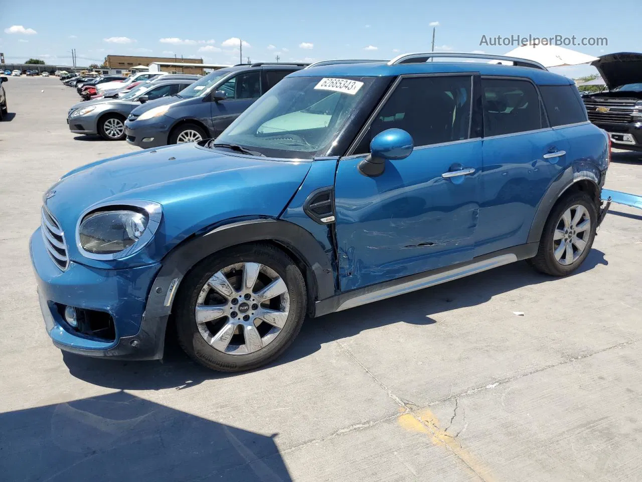 2018 Mini Cooper Countryman Синий vin: WMZYS7C35J3B63161