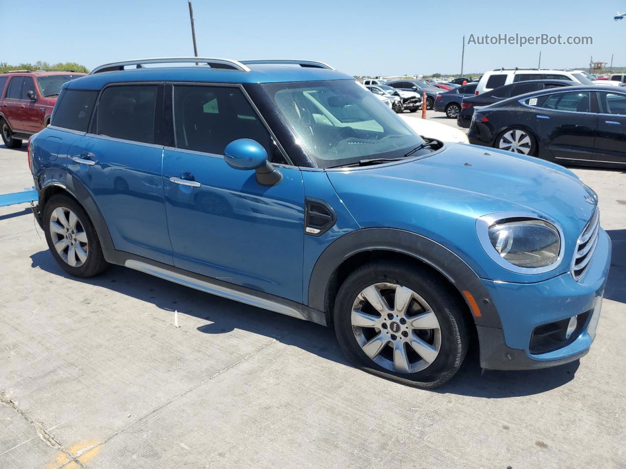 2018 Mini Cooper Countryman Синий vin: WMZYS7C35J3B63161