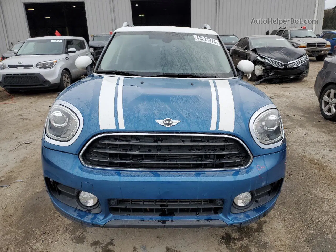 2018 Mini Cooper Countryman Синий vin: WMZYS7C35J3E08668