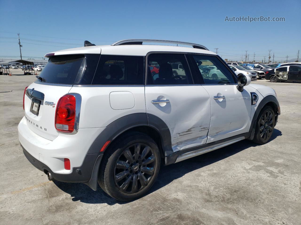 2018 Mini Cooper S Countryman Белый vin: WMZYT3C33J3D99524