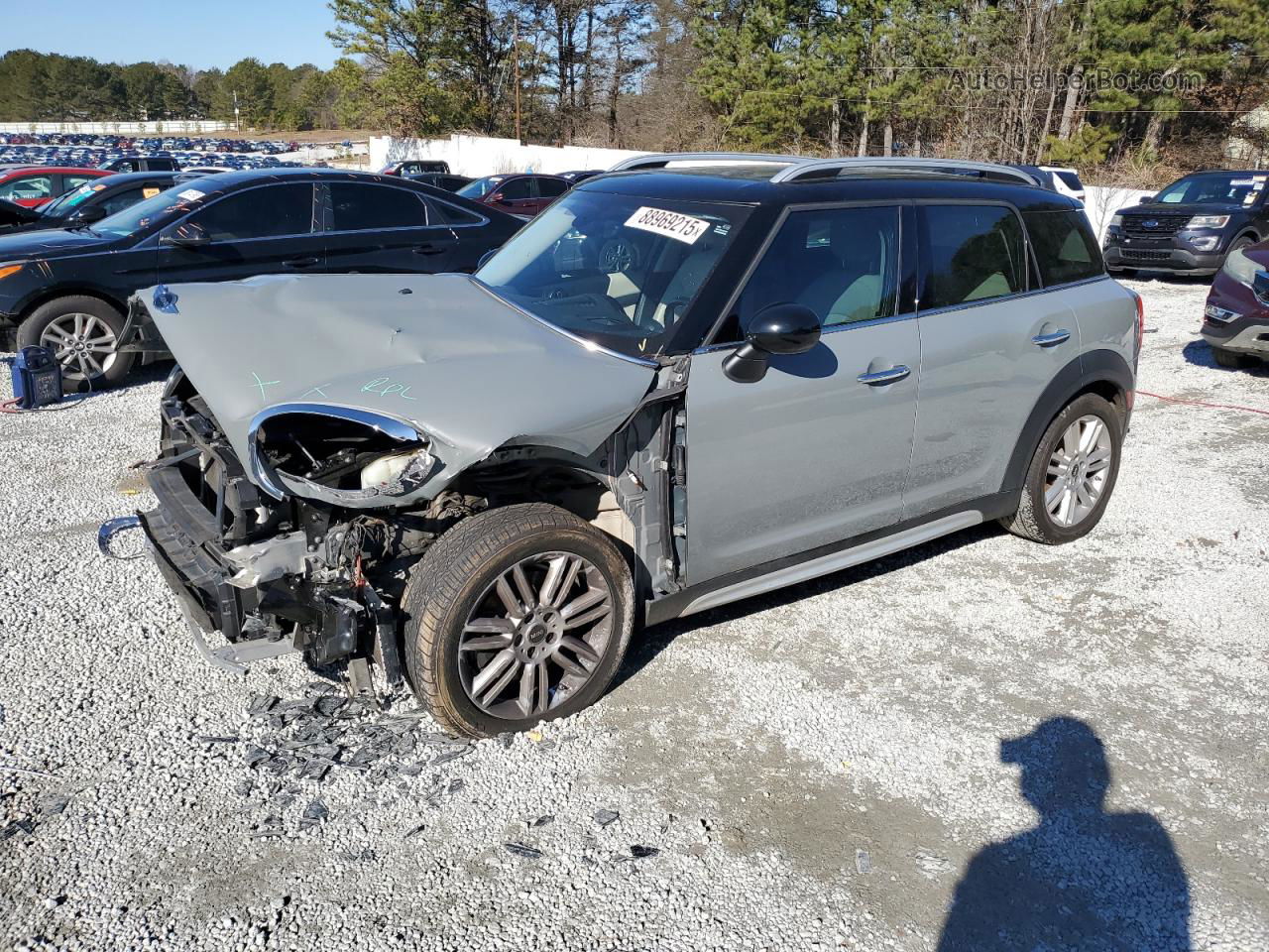 2018 Mini Cooper S Countryman Gray vin: WMZYT3C3XJ3E00040