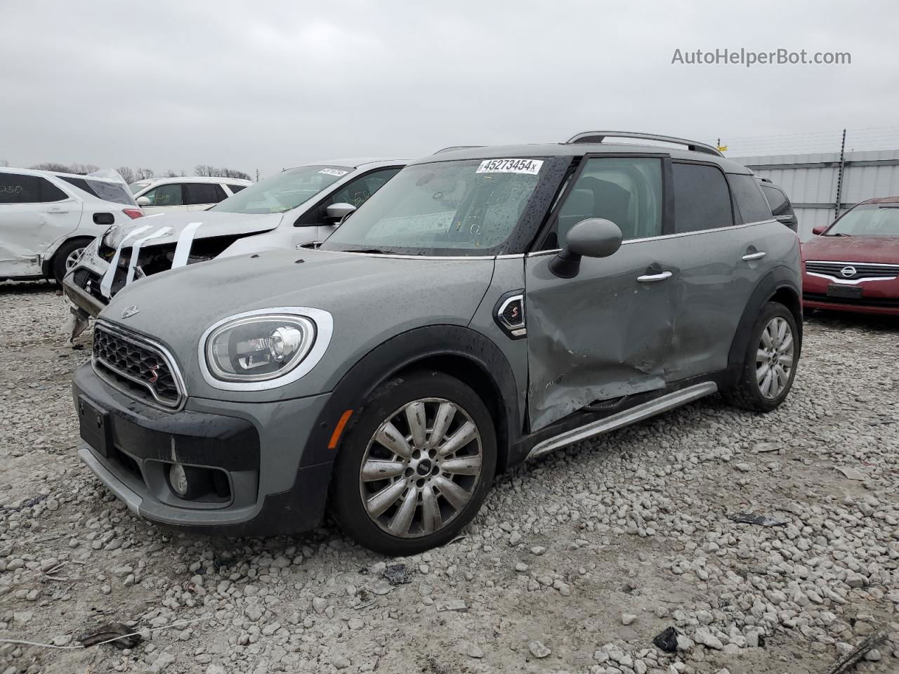 2018 Mini Cooper S Countryman All4 Gray vin: WMZYT5C31J3D83110