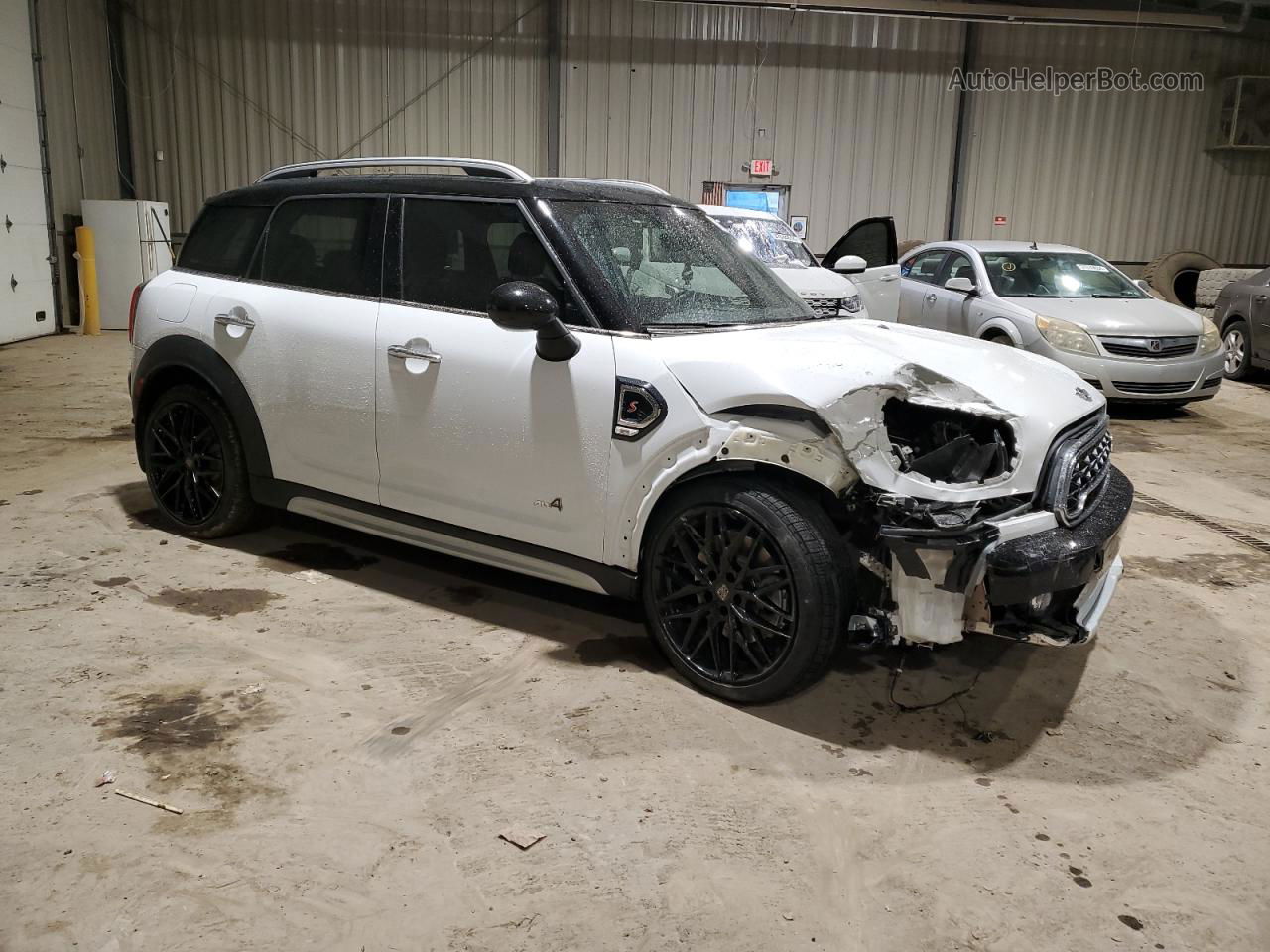 2018 Mini Cooper S Countryman All4 White vin: WMZYT5C32J3D83102