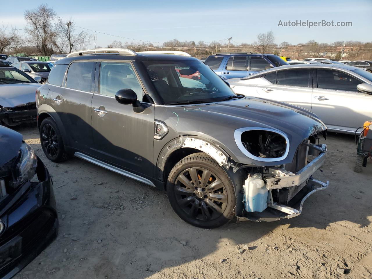 2018 Mini Cooper S Countryman All4 Gray vin: WMZYT5C33J3E60897