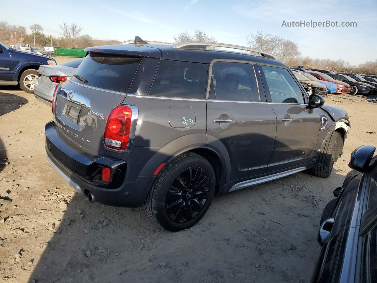 2018 Mini Cooper S Countryman All4 Gray vin: WMZYT5C33J3E60897