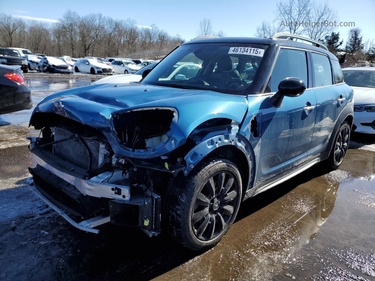 2018 Mini Cooper S Countryman All4 Blue vin: WMZYT5C34J3E69060