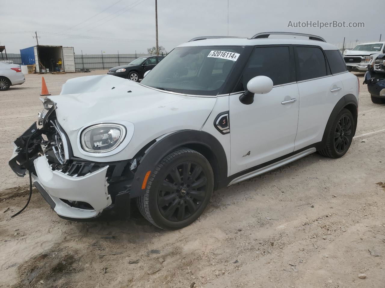 2018 Mini Cooper S Countryman All4 White vin: WMZYT5C37J3D81846