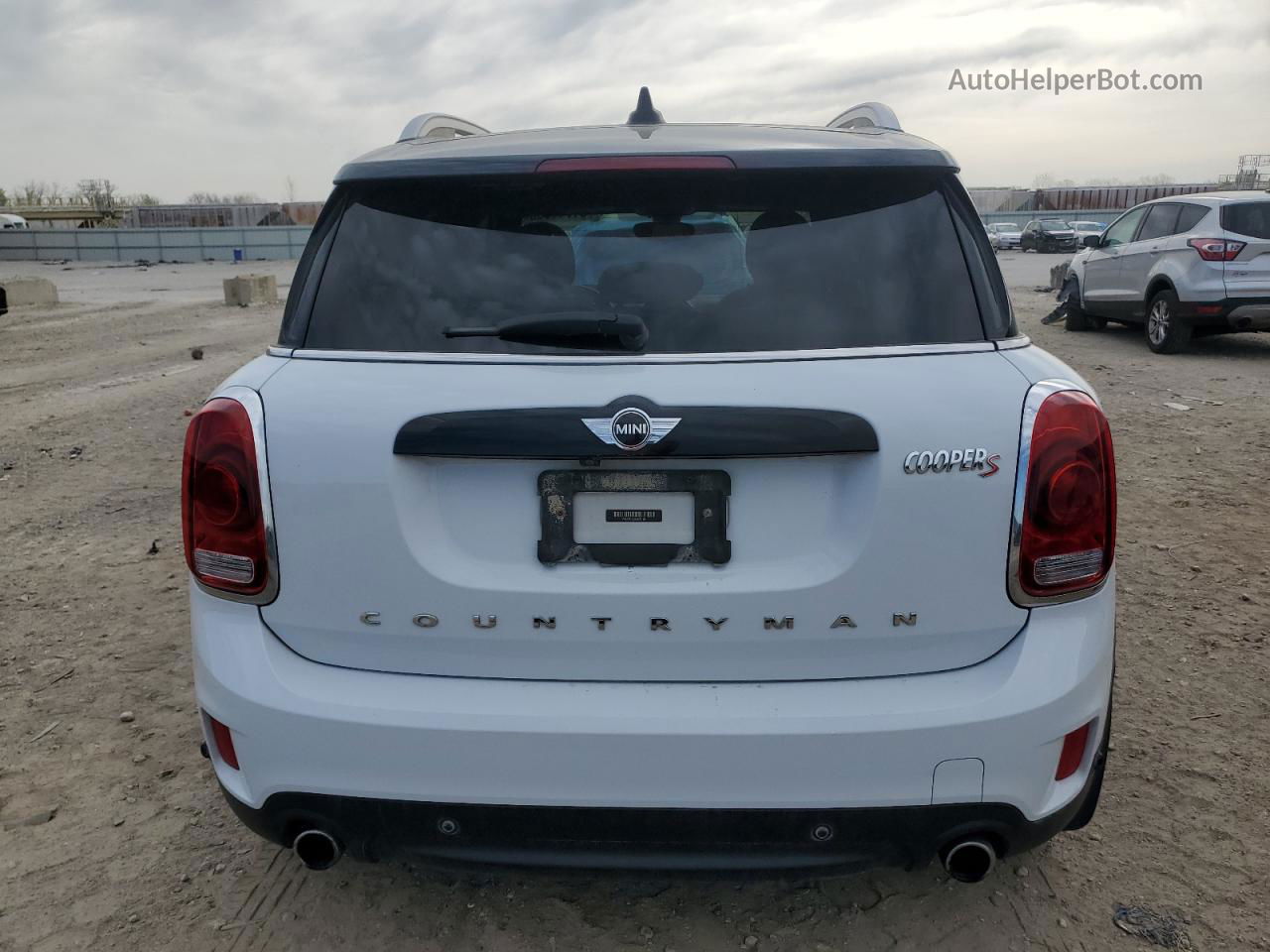 2018 Mini Cooper S Countryman All4 White vin: WMZYT5C39J3D81881