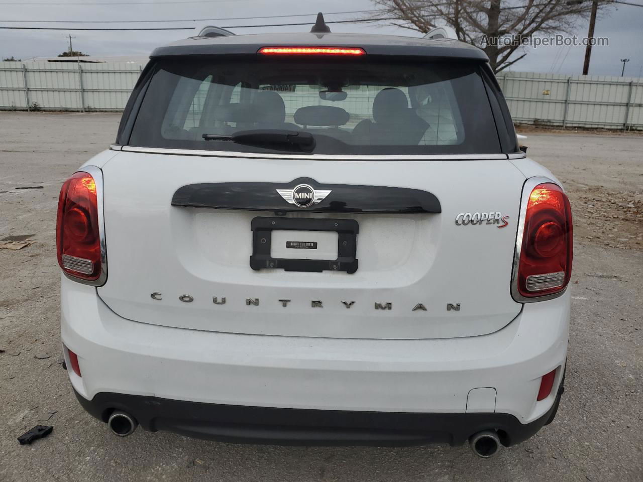 2018 Mini Cooper S Countryman All4 White vin: WMZYT5C39J3D83226