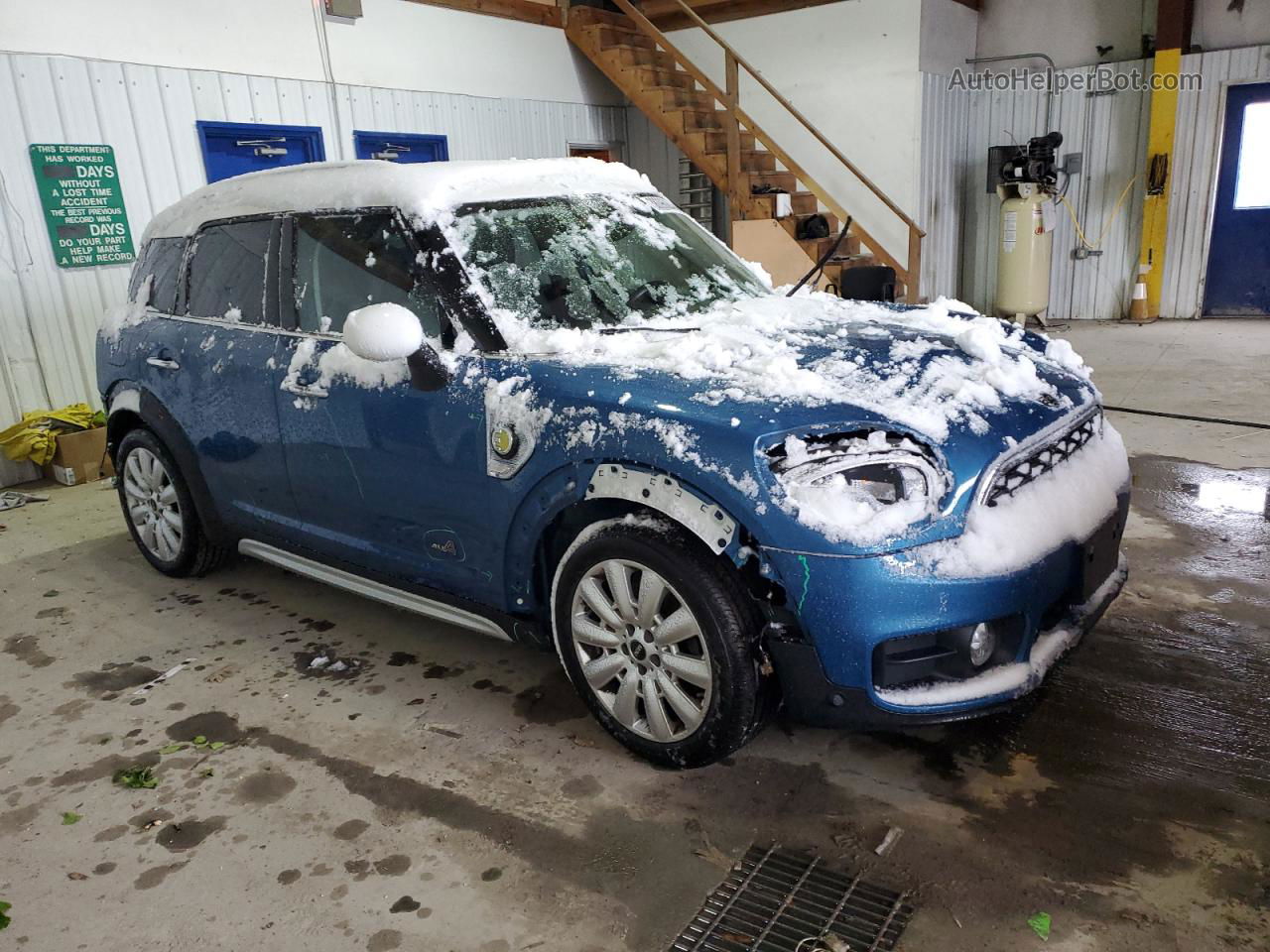 2018 Mini Cooper S E Countryman All4 Синий vin: WMZYU7C48J3B86386