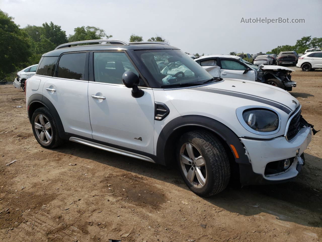 2018 Mini Cooper Countryman All4 White vin: WMZYV5C34J3E03019